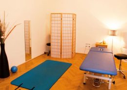 Großer Behandlungsraum für Shiatsu und Physiotherapie in der Rahlgasse Wien